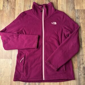 The North‎ Face Morninglory Jacket Women's Medium Purple Full-Zip Fleece 5572